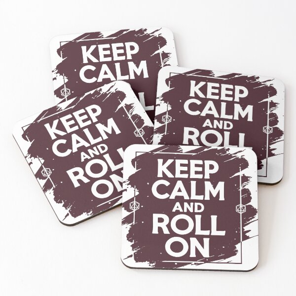 Item preview, TTRPG Keep Calm & Roll On designed and sold by TheDragonsLair.