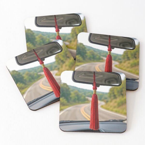 Item preview, Red Graduation Tassel Hanging From a Rear View Mirror designed and sold by Maria Dryfhout.