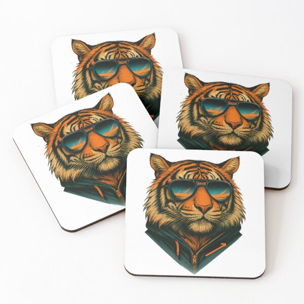 Item preview, Cool Tiger with Sunglasses Artwork designed and sold by Animarisca.