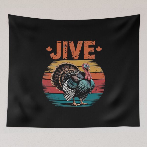 Item preview, Turkey Jive Black -Adults Small Thanksgiving  designed and sold by THagBlue.