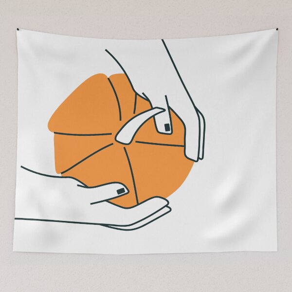 Item preview, Hands with Pumpkin designed and sold by Panna Limon Store.