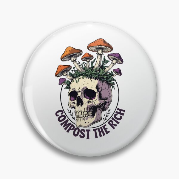 Item preview, Skull mushroom Compost The Rich Retro T-Shirt. designed and sold by Nuttajak.