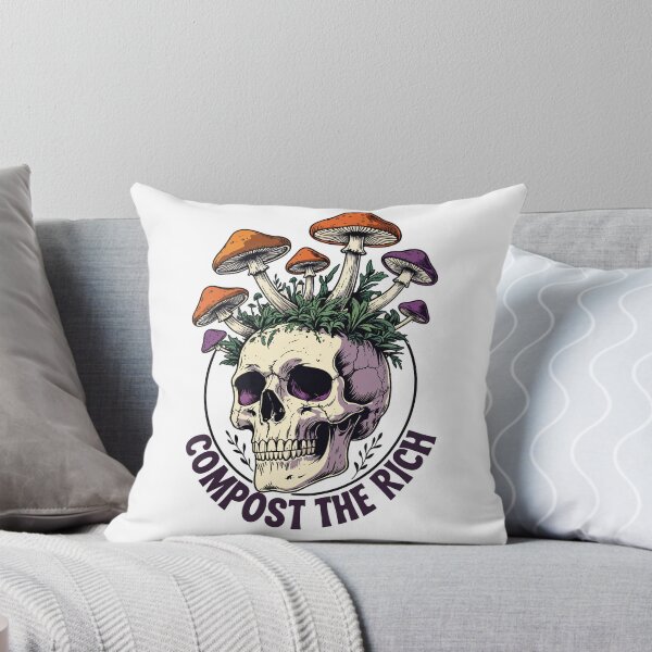 Item preview, Skull mushroom Compost The Rich Retro T-Shirt. designed and sold by Nuttajak.