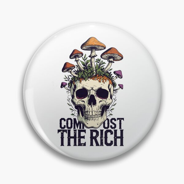 Item preview,  Skull mushroom Compost The Rich Dark Retro T-Shirt. designed and sold by Nuttajak.