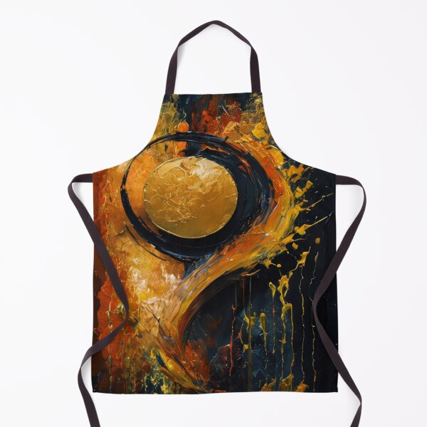 Item preview, Gold Sphere in Fiery Red Abstract designed and sold by caracatita75.