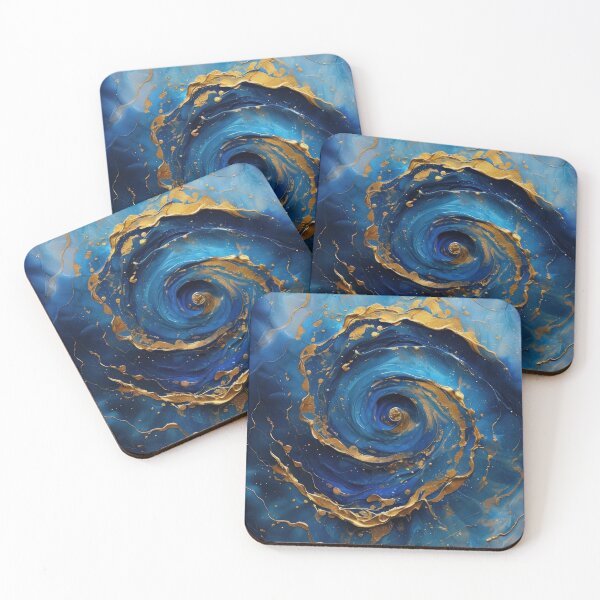 Item preview, Blue and Gold Vortex designed and sold by caracatita75.