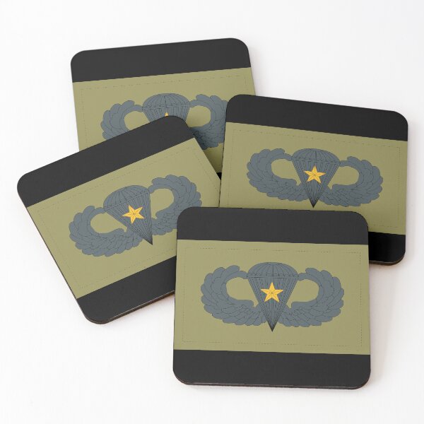 Item preview, Badge - Army - Parachutist - Basic - 1 Combat Star - Sudbued X 300 designed and sold by Military Insignia Products.