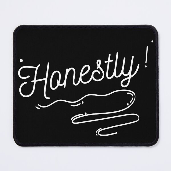 Item preview, Honestly! Cursive White Letters designed and sold by GFamilyC.