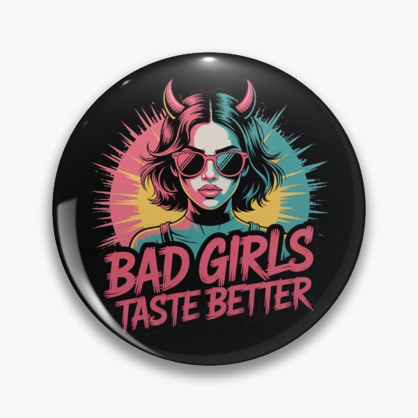 Item preview, Bad Girls Taste Better – Retro Devil Girl Aesthetic T-Shirt | Rebellious Streetwear Design designed and sold by GlessedUp.