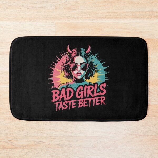 Item preview, Bad Girls Taste Better – Retro Devil Girl Aesthetic T-Shirt | Rebellious Streetwear Design designed and sold by GlessedUp.
