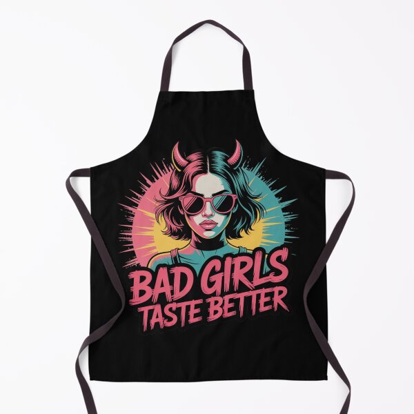 Item preview, Bad Girls Taste Better – Retro Devil Girl Aesthetic T-Shirt | Rebellious Streetwear Design designed and sold by GlessedUp.