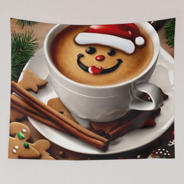 Item preview, Coffee with a Christmas Smile designed and sold by Zofia Sosnecka.
