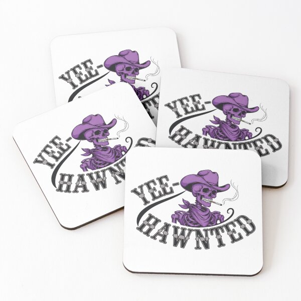 Item preview, Yee-Hawnted Purple Skeleton Cowboy | Funny Halloween Western Spooky Design designed and sold by petpuppymania.