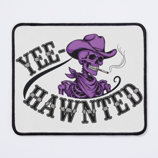 Item preview, Yee-Hawnted Purple Skeleton Cowboy | Funny Halloween Western Spooky Design designed and sold by petpuppymania.