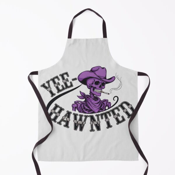 Item preview, Yee-Hawnted Purple Skeleton Cowboy | Funny Halloween Western Spooky Design designed and sold by petpuppymania.