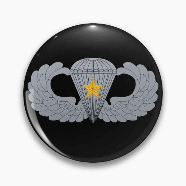 Item preview, Badge - Army - Parachutist - Basic - 1 Combat Star X 300 designed and sold by Military Insignia Products.