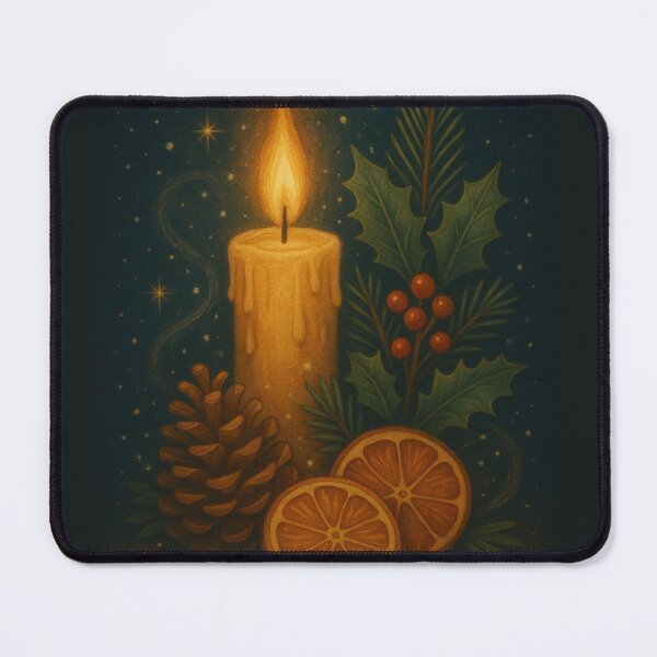Item preview, Candlelight Wishes – Cozy Winter Magic Art designed and sold by Painted Moon by Luna Bee™.