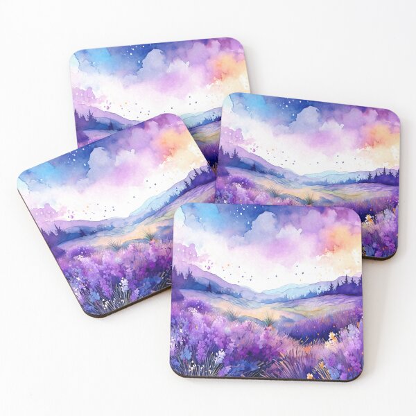 Item preview, Lavender Field in Watercolor designed and sold by MystAvalon.