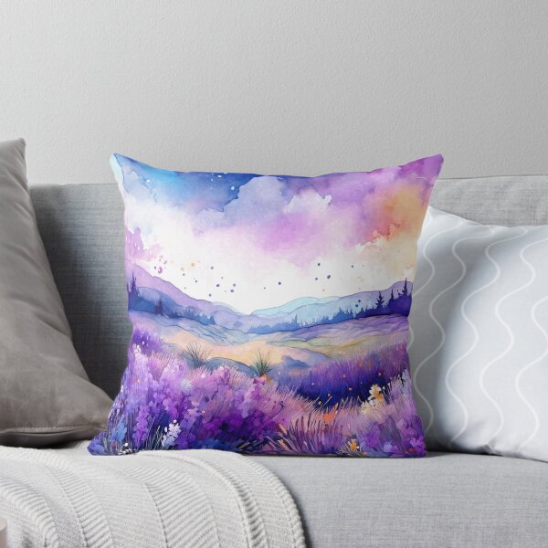 Item preview, Lavender Field in Watercolor designed and sold by MystAvalon.