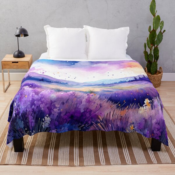 Item preview, Lavender Field in Watercolor designed and sold by MystAvalon.