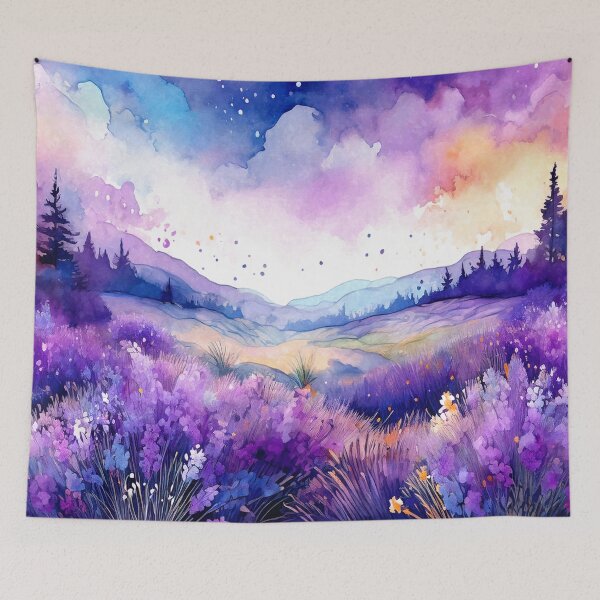 Item preview, Lavender Field in Watercolor designed and sold by MystAvalon.