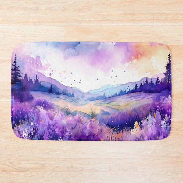 Item preview, Lavender Field in Watercolor designed and sold by MystAvalon.