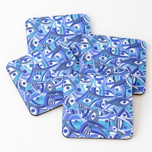Item preview, Blue Eye Pattern Watercolor  designed and sold by Irina Sztukowski.