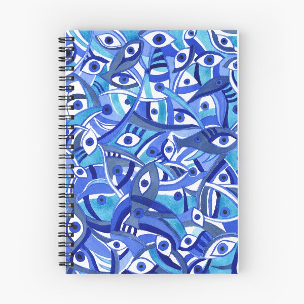 Item preview, Blue Eye Pattern Watercolor  designed and sold by Irina Sztukowski.