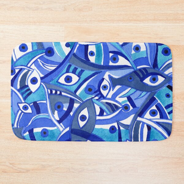 Item preview, Blue Eye Pattern Watercolor  designed and sold by Irina Sztukowski.