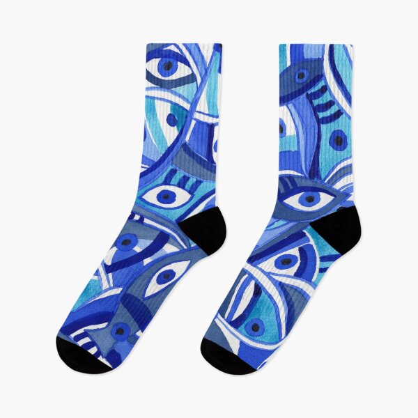 Item preview, Blue Eye Pattern Watercolor  designed and sold by Irina Sztukowski.