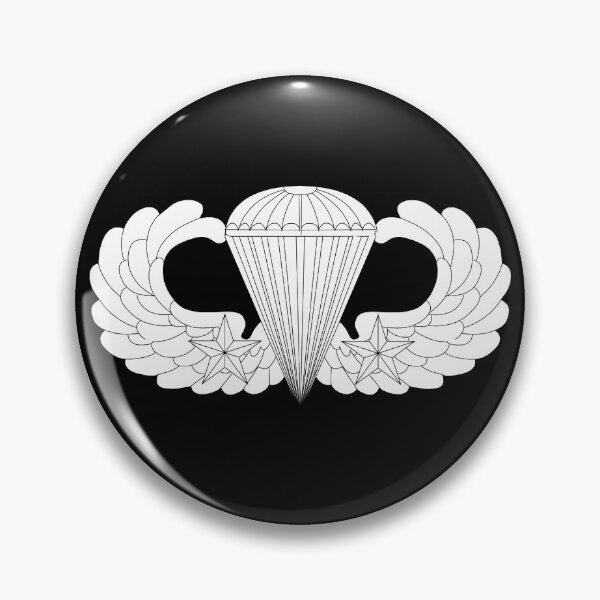 Item preview, Badge - Army - Parachutist - Basic - 2 Combat Star - LA X 300 designed and sold by Military Insignia Products.