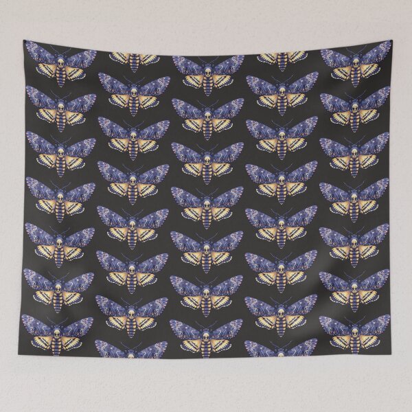 Item preview, Death’s Head Hawk Moth – Gothic Skull Butterfly Illustration designed and sold by Margival.