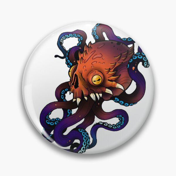 Item preview, Skull octopus designed and sold by rowgazer.