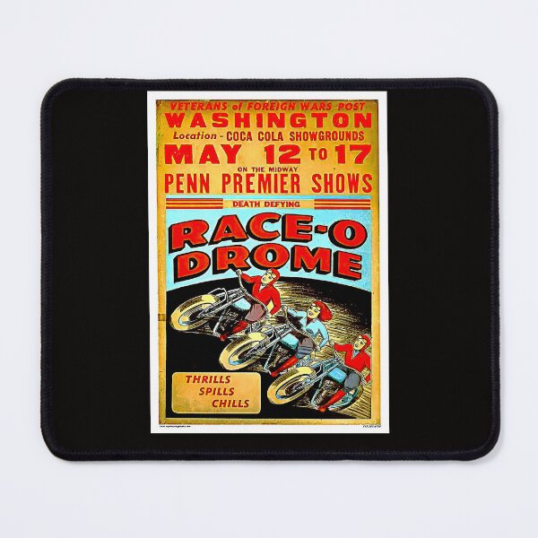 Item preview, Blast from the past a vintage old  poster Race o Drome designed and sold by Helios Be. Lavsh.