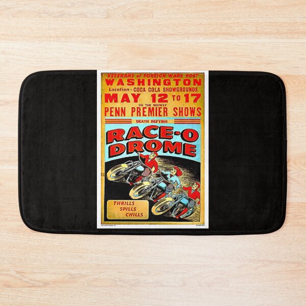 Item preview, Blast from the past a vintage old  poster Race o Drome designed and sold by Helios Be. Lavsh.