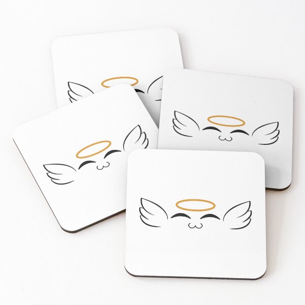 Item preview, Cute kawaii uwu angel wings face designed and sold by BlushyPrint.
