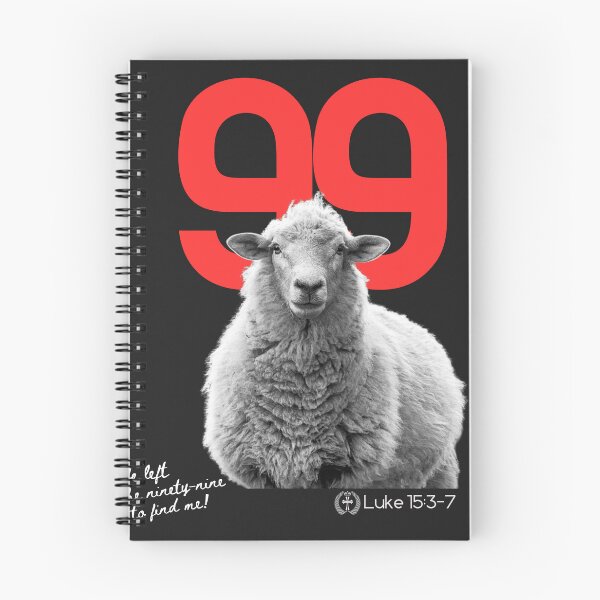 Item preview, Luke 15:3 - He Left The 99 - in Red designed and sold by Holy Coast Threads (Formerly ChristianFlower).