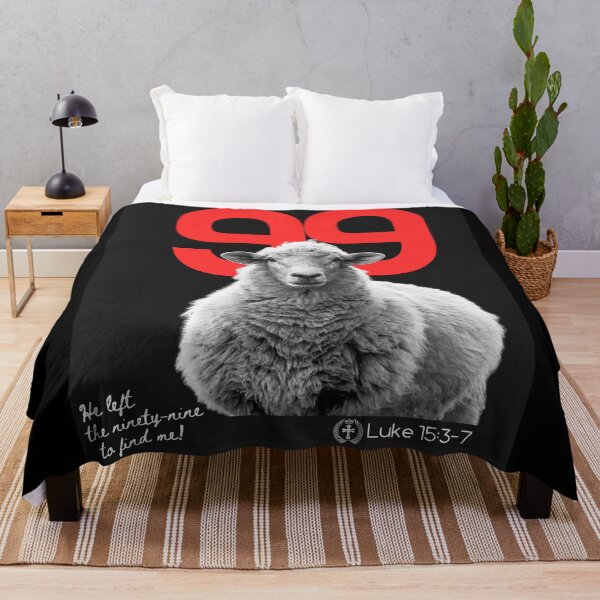 Item preview, Luke 15:3 - He Left The 99 - in Red designed and sold by Holy Coast Threads (Formerly ChristianFlower).