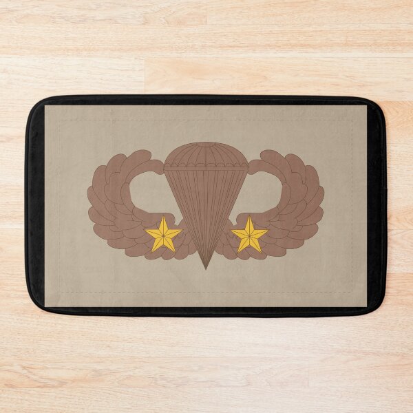 Item preview, Badge - Army - Parachutist - Basic - 2 Combat Star - Subdued - Desert X 300 designed and sold by Military Insignia Products.