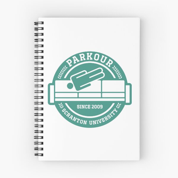 Item preview, Funny Office Work Meme T-Shirt - Dunder Mifflin Parkour University Logo designed and sold by DAVIDSTORE75.