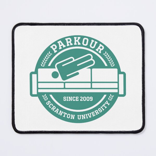 Item preview, Funny Office Work Meme T-Shirt - Dunder Mifflin Parkour University Logo designed and sold by DAVIDSTORE75.