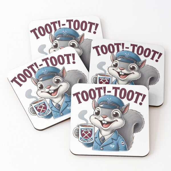 Item preview, Cute Football Loving Squirrel "Toot -Toot" Coffee Mug Cartoon. designed and sold by The-T-In-Retro.