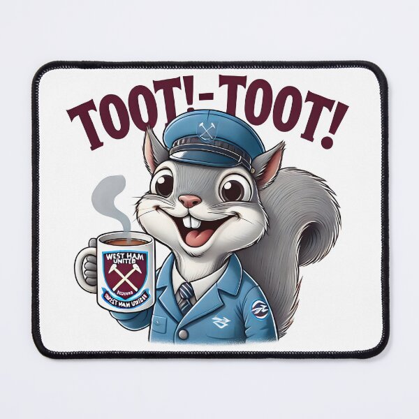 Item preview, Cute Football Loving Squirrel "Toot -Toot" Coffee Mug Cartoon. designed and sold by The-T-In-Retro.