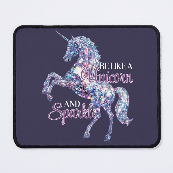 Item preview, Be Like a Unicorn and Sparkle – Colorful Disco Glitter Unicorn Art designed and sold by Margival.