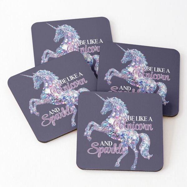 Item preview, Be Like a Unicorn and Sparkle – Colorful Disco Glitter Unicorn Art designed and sold by Margival.