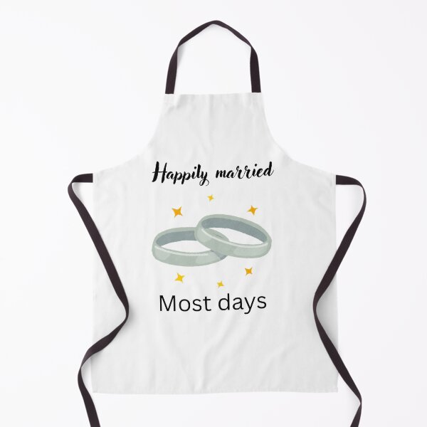 Item preview, Happily Married (Most Days) – Funny Marriage Quote Design designed and sold by designoorkh.