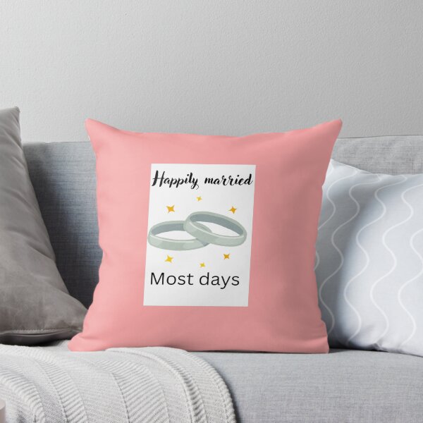 Item preview, Happily Married (Most Days) – Funny Marriage Quote Design designed and sold by designoorkh.
