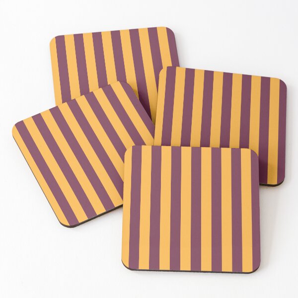 Item preview, Yellow and burgundy stripes designed and sold by RishabhArts1.