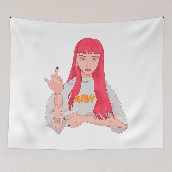 Item preview, Redhair Girl With Tattoos designed and sold by JUSchallerArt.