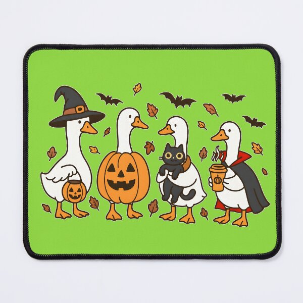 Item preview, Cozy Duck Halloween Crewneck | Cute Kawaii Ducks in Costumes | Witch, Pumpkin, Vampire, & Cat Tee designed and sold by petpuppymania.